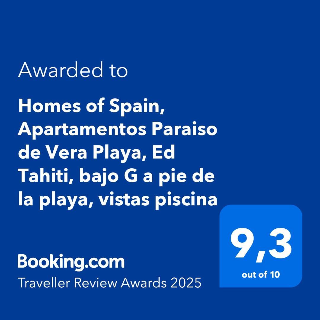 Homes Of Spain, Apartamentos Paraiso De Vera Playa, Ed Tahiti, Bajo G A Pie De La Playa, Vistas Piscina Екстериор снимка